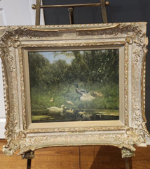 Original vintage Constant Artz painting 1850-1951 18 inches by 16 inches framed