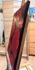 Oil Painting Raspberry Berries Nature Food Stretched Canvas Wall Decor