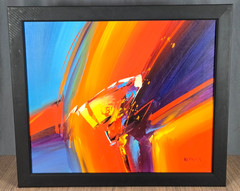 Mandy Wilkinson colorful abstract painting 24″ x 20″ canvas