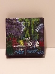 Original 2″ x 2″ Mini Canvas Hand Painted Monets Garden in France