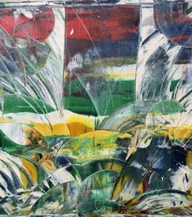 Original Abstract Composition, Oil Painting, Expressionism, 80.0 x 60.0 cm.