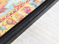 Set of 2 Vibrant Antique Fish and Zebra prints, marked L-R 93