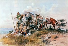 Charles Russell Smoke Signal Reproduction – Giclee Canvas/Paper/Stretched