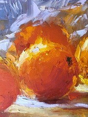 Original Oil Painting on Canvas 12х12 “ Oranges Still life Made with love