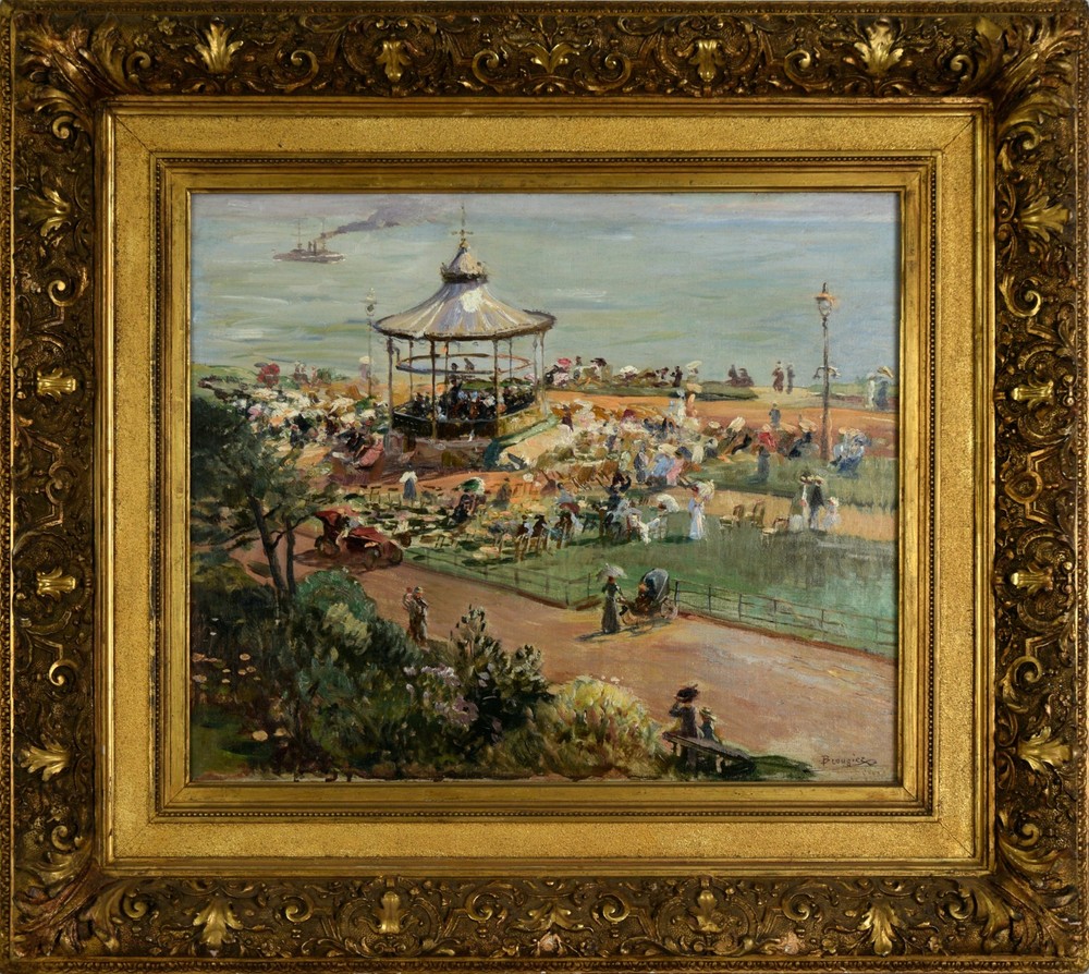 The Folkstone Bandstand England 1910 Queen Victoria, Adolph Brougier