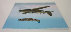 Raymond Waddey Painting on Canvas of USA and USSR P-63A Kingcobra WWII, 16″x20″