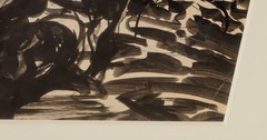 JOHN EDWARD COSTIGAN Original Ink and/or mixed media Painting of Bathers, As IS