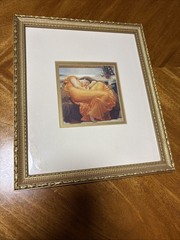 Vintage Framed Wall Art -Flaming June In Gold Frame