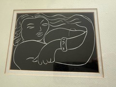 Unique B&W Woman Drawing – Framed