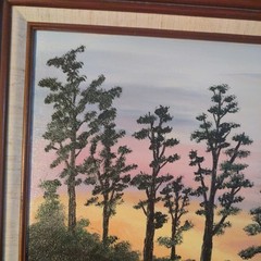 21″x24″x4 Sunset Ainaloa Estates Hawaii Original Painting Van Huystee