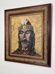 SKOT OLSEN Original Signed Oil On Canvas Painting “Vlad The Impaler” Framed