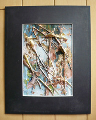 DEBORAH ARGYROPOULOS, MIXED MEDIA IMPASTO OIL ABSTRACTION SILVER GOLD MODERNISM