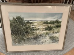 Vintage Watercolor Paintings (2) by RAY Ellis Signed Rare Find Collectors
