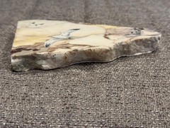 Hand Painted Seagulls on Stone Slab Signed by Artist Ruth Kirk