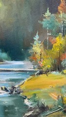 Oil painting Hoverla Ukrainian painter Canvas Framed Decor original landscape
