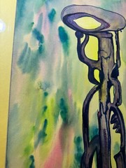 William Ferguson „An Abstract Composition“ Watercolor Painting -Framed