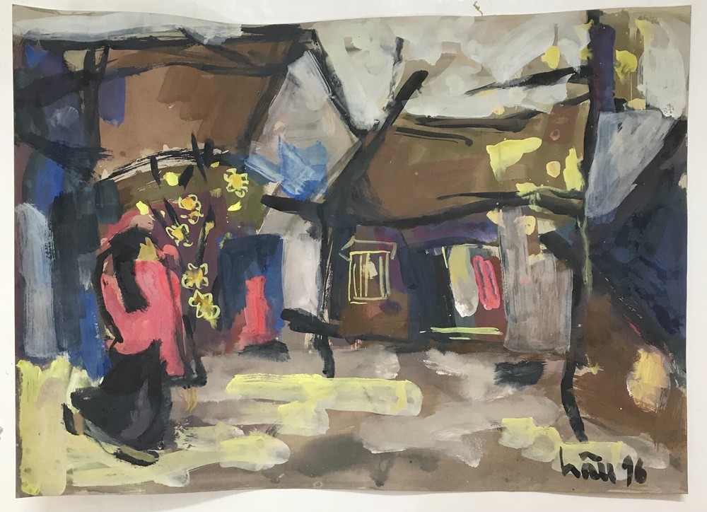 Le Han Vietnamese ancient street original Art In Heart