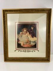 Framed „The Calmady Children“ Repro of 1823 Painting Thomas Lawrence 18 X 20.5