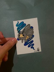 Original Alcohol Marker Drawing – „Moonmoth“ | Whimsical Moth Art