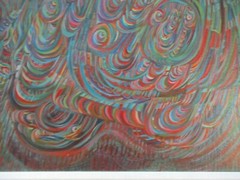 LARGE SURREALIST PAINTING ABSTRACT MODERNISM EXPRESSIONISM SIGNED WORTHEY CUBISM