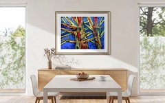 SIMEON GONZALES Original Painting COA / art studio Maryland – USA/LARGE XXL