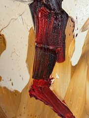 1980 Morris Katz (1931–2010) Original Oil Painting Clown Impasto Palette Knife