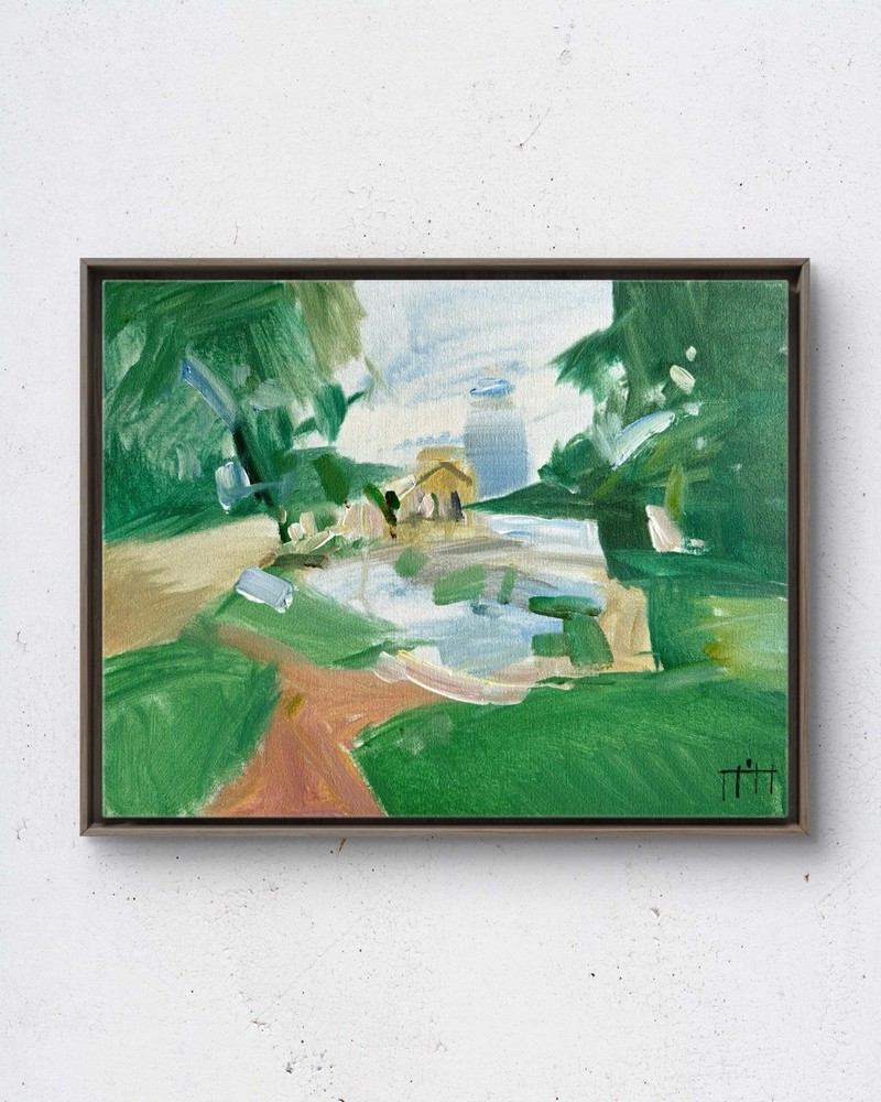 Jackson Park 14×11 Chicago Original Acrylic Painting Canvas Art Home Decor