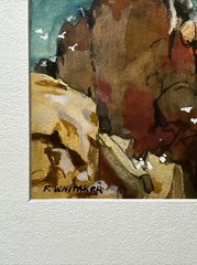 FREDERIC WHITAKER PAINTING AMERICAN LANDSCAPE IMPRESSIONISM LISTED FAMOUS SMALL