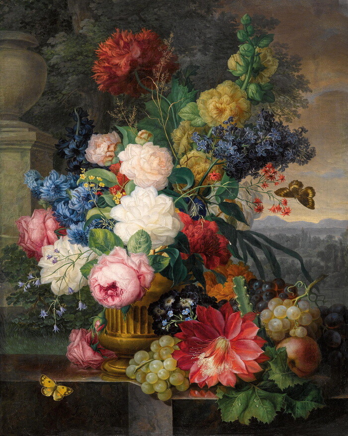 Art Giclee Print Flowers & Fruits Oil painting Picture Printed on canvas P956