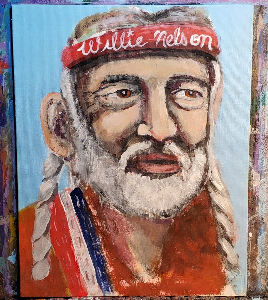 Willie Nelson Painting Portrait Original Musician Music Art