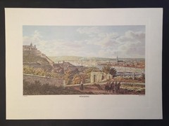WÜRZBURG LITHOGRAPH 1828 GUSTAV KRAUS FORMAT 42×30 cm – FACSIMILE 1960