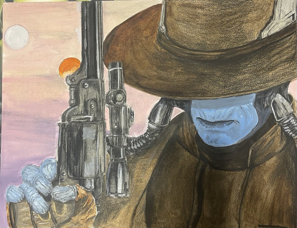 Cad Bane Star Wars Original Art Painting By David Willingham 1/1