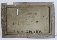 Banksy – “Wrong War” Oil on Canvas, Artist Frame, Good Condition