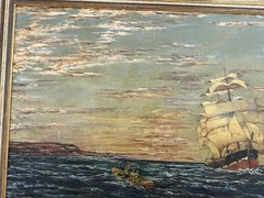 John D Banks 1906 Gorgeous Antique Framed Painting On Board Excellent Details