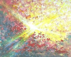 ORIGINAL STEVEN GRAFF „Redbud“16×20 stretched canvas/acrylic Signed/Catalogued