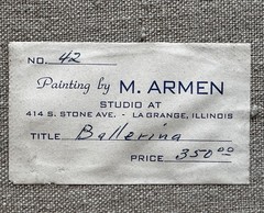 Ballerina by Massis Armen Bahador Chicago artist ballet dance