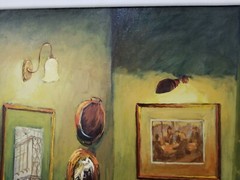 VIKTOR SHVAIKO.  Oil on canvas original painting. Titled „Green Velvet“. 