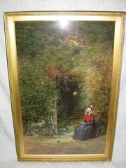 Antique Scottish Gouache Watercolor Painting Robert Frier 19th Century