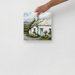 Ireland Art Print Connemara Painting Irish Cottage Poster Ireland Landscape