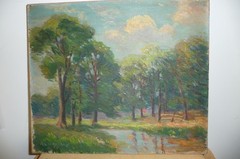 Arthur C HENSHAW Brooklyn NY b 1877 California Lndscape Oil Canvas Original