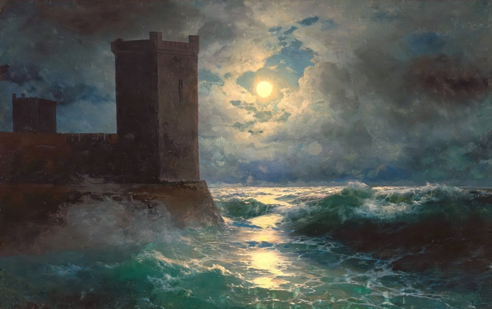 Ivan Aivazovsky Genoese Towers Reproduction – Giclee Canvas/Paper/Stretched