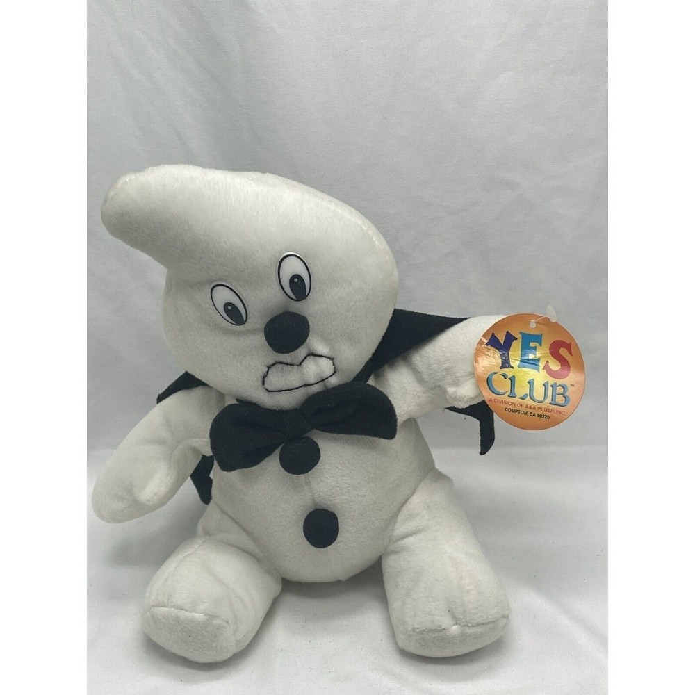Vintage Yes Club Ghost Halloween Spooky Plush Stuffed Animal Toy 11” RARE