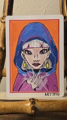 Original ACEO Woman Portrait Painting