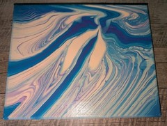 Acrylic Paint Pour Abstract Art on Canvas 8×10 Original