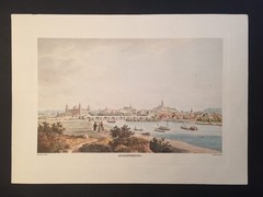 ASCHAFFENBURG LITHOGRAPH 1828 GUSTAV KRAUS FORMAT 42×30 cm – – FACSIMILE 1960