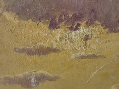 Antique Oil on Canvas Nautical Seascape Fishing Boats OLD Impressionist