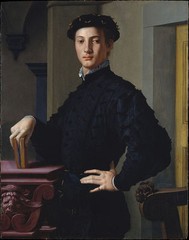 Handmade Oil Painting repro Agnolo Bronzino -Young Man with a Book 20″x24″