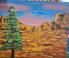 Border Lands, Acrylic Painting – 16×20 Hand Painted Artwork on Canvas