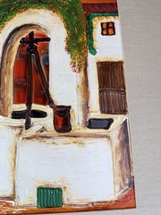 Original Jose Tonito „Pozo Andaluz“ Painting 2010 Signed Cuban American 20×16