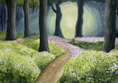 Original Landscape Watercolor Painting – 9×12 Paper – Unframed – Signed